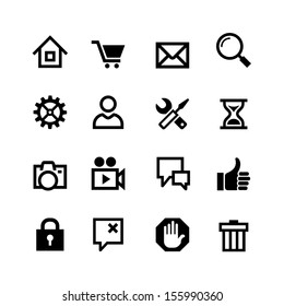 Set basic web icons