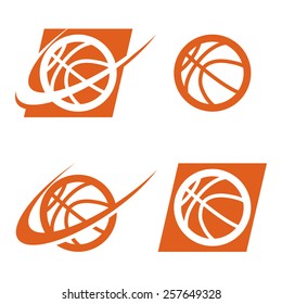 Set Of Basketball Logo Icons