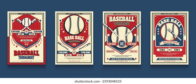 Set of Basketball poster template design