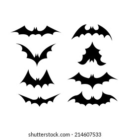 Set of bat symbol 