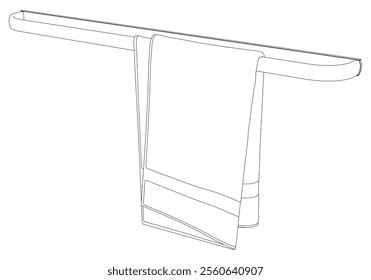 Set of bathroom accessories. Vector illustration of bathroom accessories on white background.