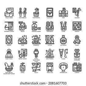 Conjunto de iconos de línea delgada para cualquier proyecto web y de aplicación. 