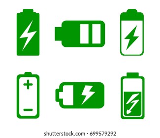 Set of battery charge level indicator - for stock