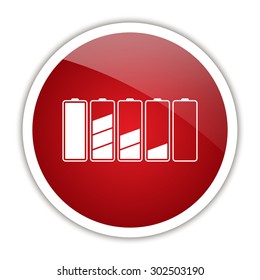 Set of battery charge level indicators.
