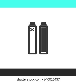 Set of battery charge level indicators vector  icon.