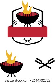 a set of BBQ icons