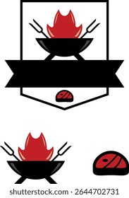 a set of BBQ icons