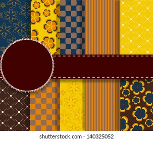 set of beaautiful vector paper for scrapbook