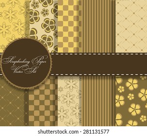set of beaautiful vector paper for scrapbook