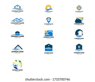 Plantilla de diseño del logotipo de Beach house