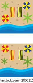 a set of beach icons