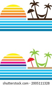 a set of beach icons