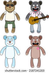 Juego de Mascotas lindas de Bear Teddy