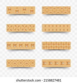Set of Bear washi tape