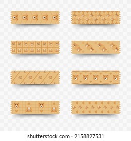 Set Of Bear Washi Tape