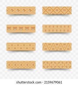 Set of Bear washi tape