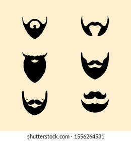 Set Of Beard Style Collection, No Shaving Month 