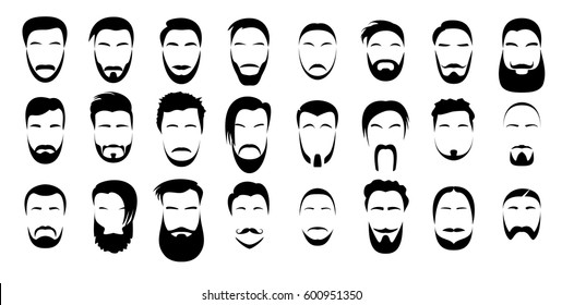 Set of beards and mustache which one you can
compile with each other.