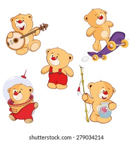 A set of bears cartoon