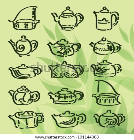 Set of beautifu kettle