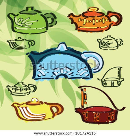 Set of beautifu kettle