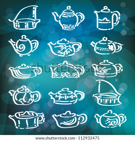 Set of beautifu kettle