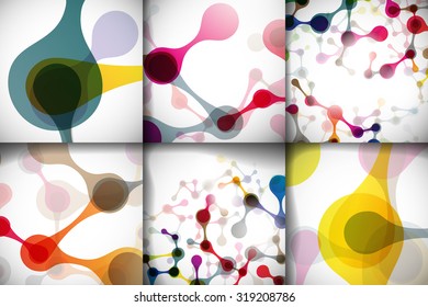 Set beautiful abstract structures of the DNA molecule
