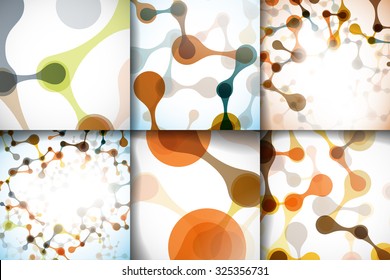 Set beautiful abstract structures of the DNA molecule
