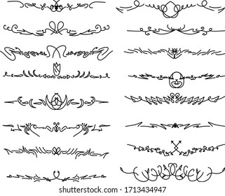 Set Beautiful Borders Collection Suitable Any Stock Vector (Royalty ...