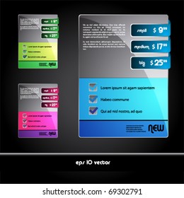 Set of beautiful colored labels and tags for sale