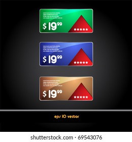Set of beautiful colored labels and tags for sale