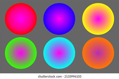 
Conjunto de hermosos diseños de fondo de círculo colorido para sus necesidades de diseño