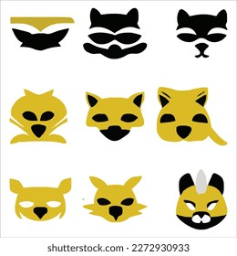 Set of beautiful and cute cartoons design vector file