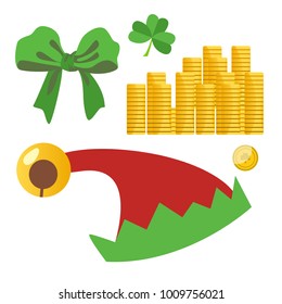 Set of beautiful design elements to St. Patrick's Day