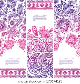 Set of Beautiful floral banners 