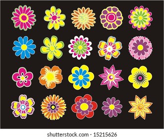 SET OF BEAUTIFUL FLOWER