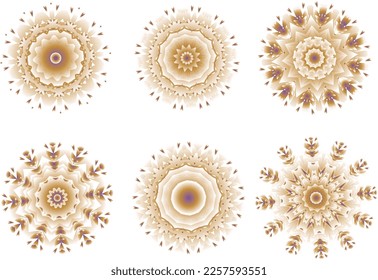 A set of beautiful flowers. Vector file for designs.