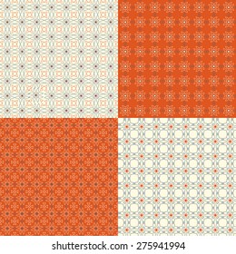  Set of beautiful geometric seamless pattern. Can be used for textiles, wallpaper, surfaces, site design, and as a background for cards and invitations