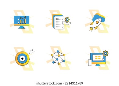 A Set Of Beautiful Icon Designs.