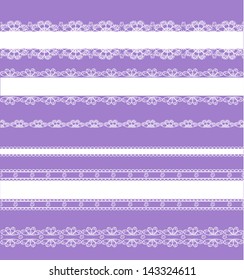 set of beautiful lace border