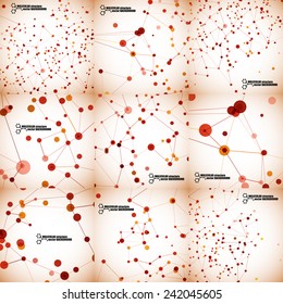 Set of beautiful molecular structure