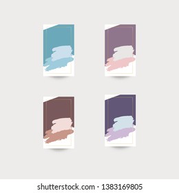 a set of beautiful multi-colored advertising banners for stories and more