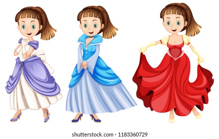 Un conjunto de hermosas ilustraciones de príncipes