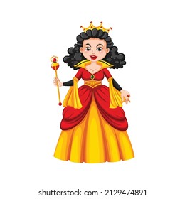 Set of beautiful queens and princess logo design