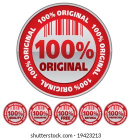 set of beautiful shop stickers. vector