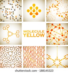 Set of beautiful structure DNA molecule