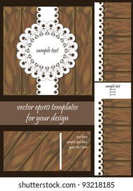 set of beautiful templates
