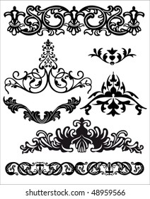 set of beautiful vector design elements