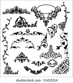 set of beautiful vector design elements