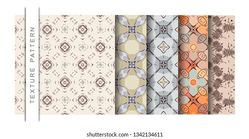 Set of Beautiful Vector Illustration Luxury Pattern of Wallpaper Background for Add Content.